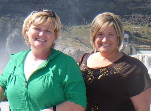 My mom and I at Shoshone Falls, ID